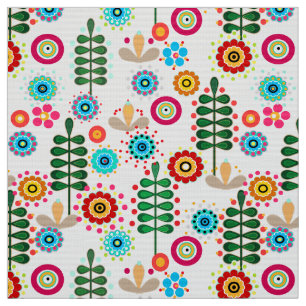 Retro, flower pattern fabric