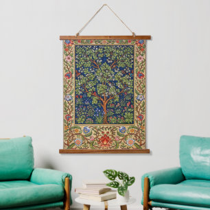 Retro Flowering Tree by Dearle for William Morris Hanging Tapestry