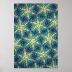 Retro Flowers #1 Poster