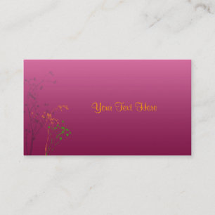 retro flowers Business Cards