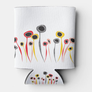 Retro Flowers Can Cooler