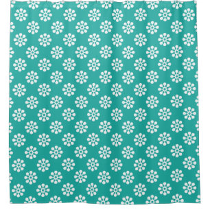 Retro Flowers seamless pattern white