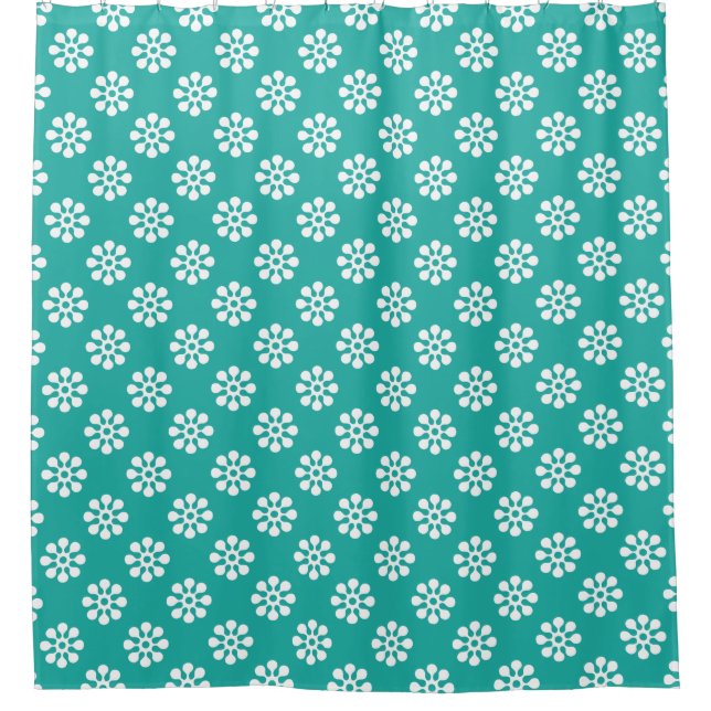 Retro Flowers seamless pattern white (Front)