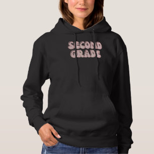 Retro Flowers Second 2nd Grade Teacher Idea 3 Hoodie