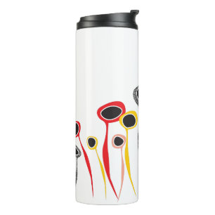 Retro Flowers Thermal Tumbler