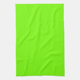 Retro Fluoro Lime-Green Kitchen Towel