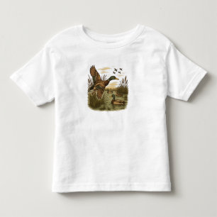 Retro-Flying-Mallard-Duck-Hunting Toddler T-shirt