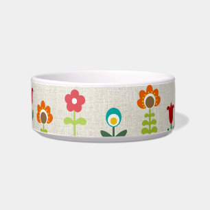 Retro folk flower pattern bowl