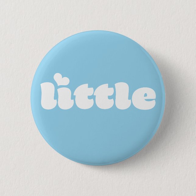 Retro Font Big Little Sorority Button (Front)