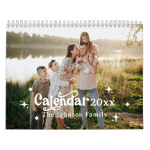 Retro Font Custom Personalized 2025 Family Photo 