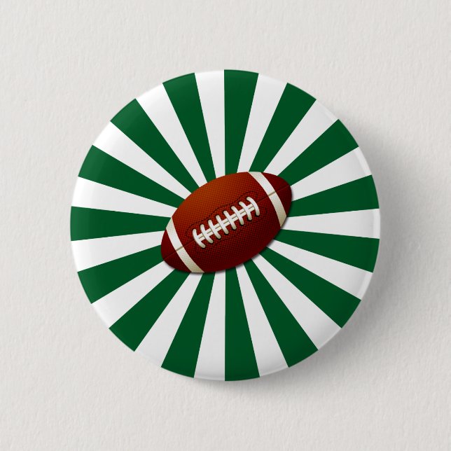 RETRO FOOTBALL 2 INCH ROUND BUTTON (Front)