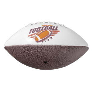 Retro Football Design with Grunge Effect