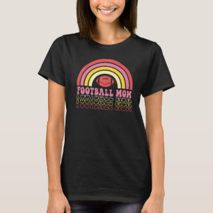 Retro Football Mom Life Game Day American Football T-Shirt