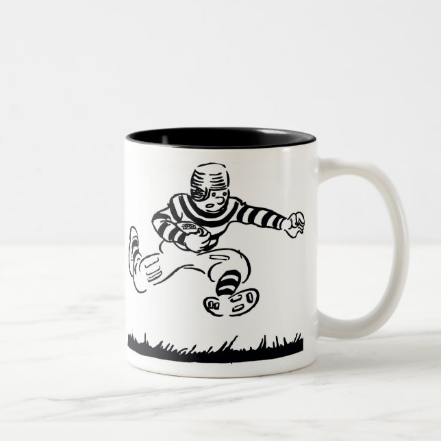 Retro Football Mug (Right)