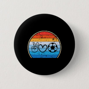 Retro Footll Soccer Player Soccer Coach 2 Inch Round Button