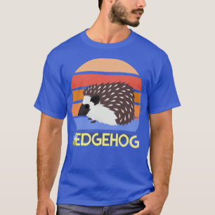 Retro Forest Animal Gift Hedgehog T-Shirt