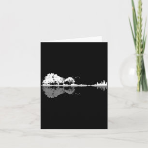 Retro Forest Funny Nature Guitar Clic Music  Card