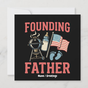 Retro Founding Father Pregnancy Announcement 4th