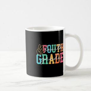 Retro Fourth Grade Preppy Back To School Teacher G Coffee Mug