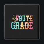 Retro Fourth Grade Preppy Back To School Teacher G Magnet<br><div class="desc">Retro Fourth Grade Preppy Back To School Teacher Girls Kids</div>