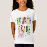 Retro Fourth  T-Shirt<br><div class="desc">Retro Fourth Grade T-Shirt
Clothing & Shoes > Kids' Clothing & Shoes > Girls' Fashion > Clothing > Tops & T-Shirts > Girls' T-Shirts</div>