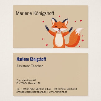 Retro Fox Assistant Teacher