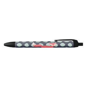 Retro Fox Black Ink Pen