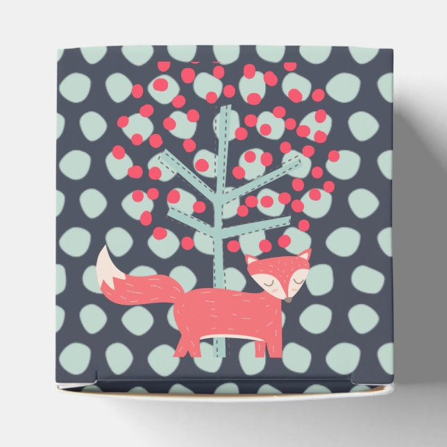 Retro Fox Favor Box (Top)