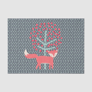 Retro Fox Tissue Paper