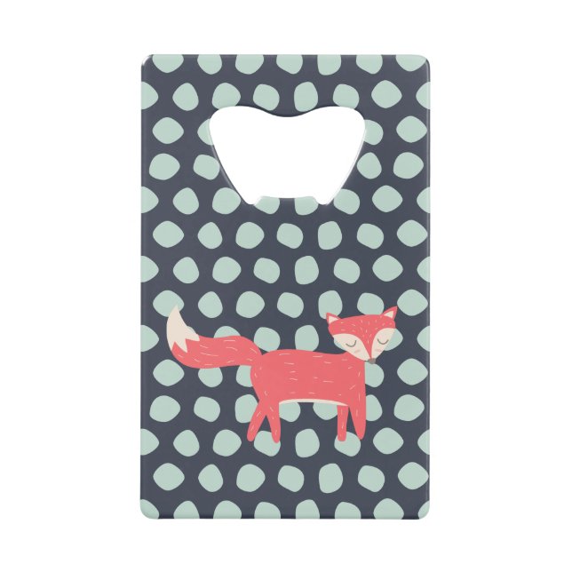 Retro Fox Wallet Bottle Opener (Front)