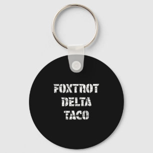 Retro Foxtrot Delta Taco  Keychain