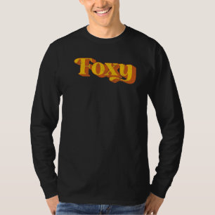Retro Foxy Funny Vintage 70's Party Costume Mens W T-Shirt