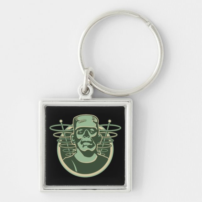Retro Frankenstein Keychain (Front)
