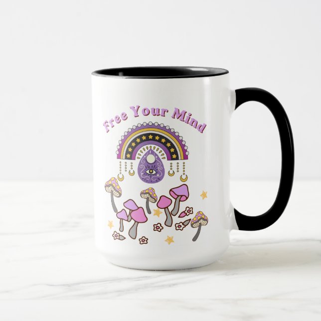 Retro Free Your Mind Mug (Right)