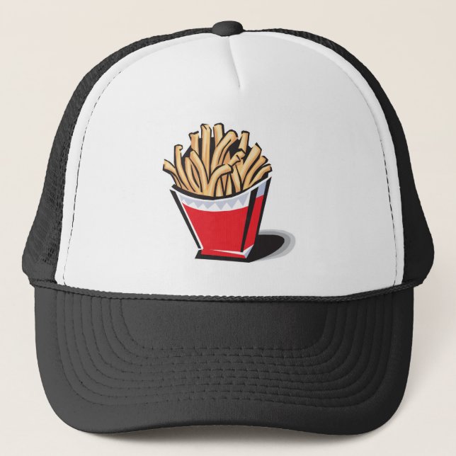 retro french fries design trucker hat (Front)