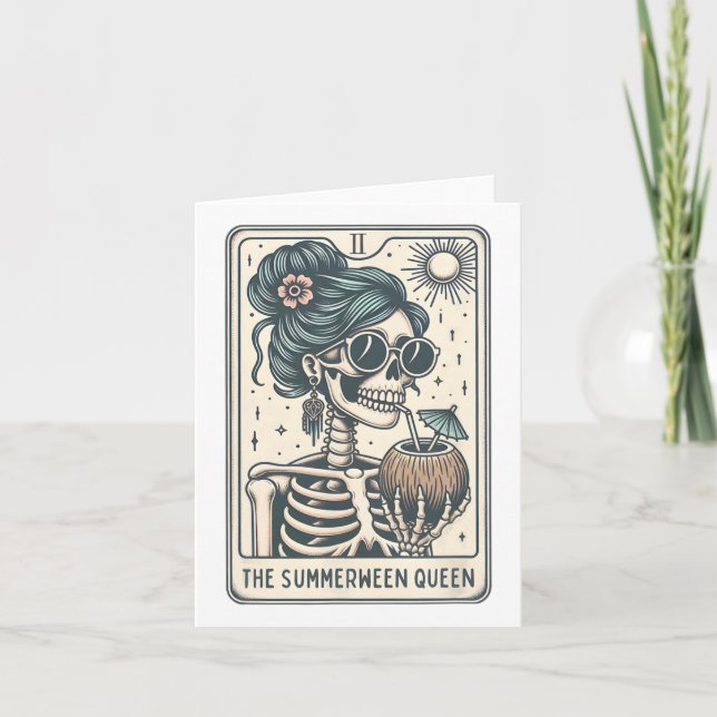 Retro Freshly Boo'd Coffee Lovers Boujee Ghost Hal Card (Front)