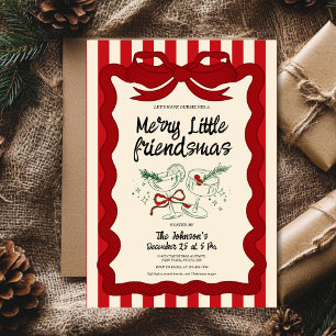 Retro Friendsmas Party Invitation