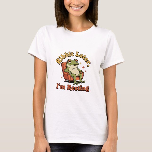 Retro Frog Funny Quote Women’s T-Shirt (Devant)
