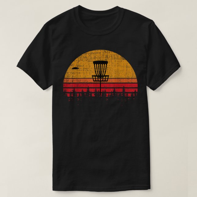 Retro Frolf Frisbee Disc Golf Tee Gift (Design Front)