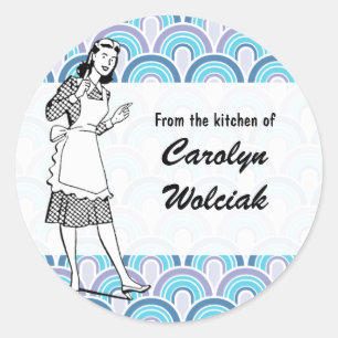 Retro "From the Kitchen" Blues Sticker