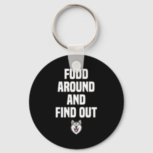Retro Fudd Around And Find Adult Humor Sarcastic  Keychain