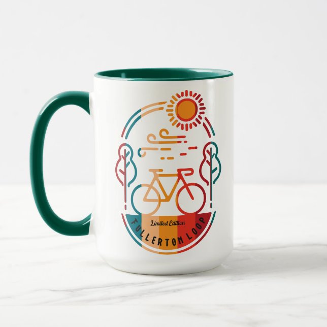 Retro Fullerton Loop Bike Trail Mug (Left)