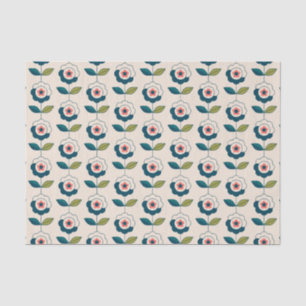 Retro Fun Garden Flower Pattern Tissue Paper