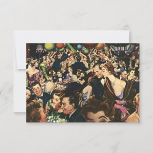 Retro Fun Large Party Gathering Parties Invitation