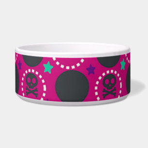 Retro Fun Pink Skull Pattern