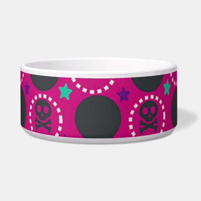 Retro Fun Pink Skull Pattern (Front)