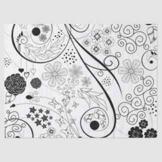 Retro Funky Trendy Pattern Tissue Paper