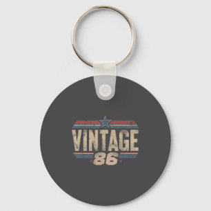 Retro Funny 1986 Vintage 40th Birthday 40 Years Ol Keychain