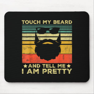 Retro Funny Beard Quote Gift For Bearded Men And L Mouse Pad