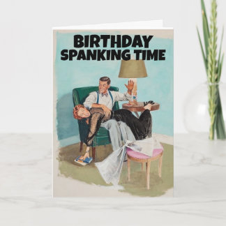 RETRO FUNNY BIRTHDAY OTK CARTE D'ESPACEMENT POUR E